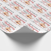 Psalm 100:4 Trete mit Erntedank in seine Tore Geschenkpapier (Ecke)