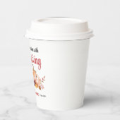 Psalm 100:4 Trete mit Erntedank in seine Tore Pappbecher (Links)