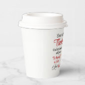 Psalm 100:4 Trete mit Erntedank in seine Tore Pappbecher (Rechts)