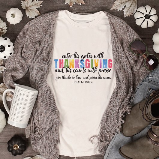 Psalm 100:4 Trete mit Erntedank in seine Tore Sweatshirt