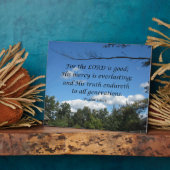 Psalm 100:5 Denn der Herr ist gut; Seine Barmherzi Fotoplatte (Seite)