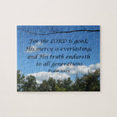 Psalm 100:5 Denn der Herr ist gut; Seine Barmherzi Puzzle (Horizontal)