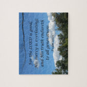 Psalm 100:5 Denn der Herr ist gut; Seine Barmherzi Puzzle (Vertikal)