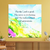 Psalm 100:5 leinwanddruck (Insitu (Wohnzimmer))