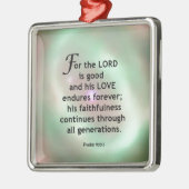 Psalm-100:5 Ornament Aus Metall (Links)