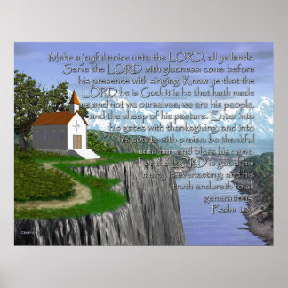 Psalm 100 (breitgefächerte Fassung) Poster