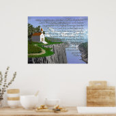 Psalm 100 (breitgefächerte Fassung) Poster (Küche)