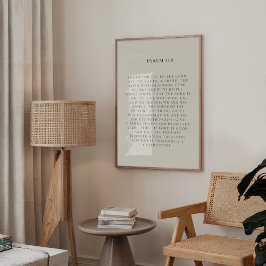 Psalm 100 Christlicher Fall Mauer drucken Poster