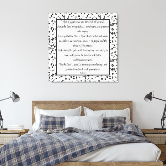 Psalm 100 leinwanddruck (Insitu (Schlafzimmer))