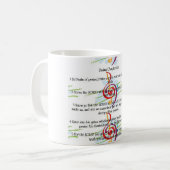 Psalm 100: Machen Sie frohen Geräusche Kaffeetasse (Vorderseite Links)