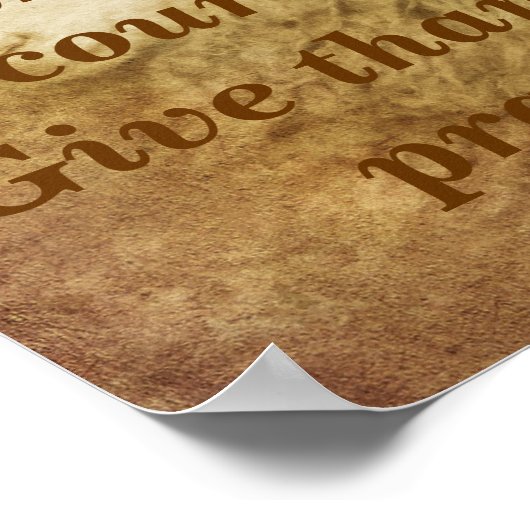 Psalm 100 poster (Ecke)