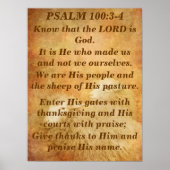Psalm 100 poster (Vorne)