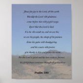 Psalm 100, Schrei vor Freude Poster (Vorne)