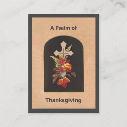 Psalm 100 Thanksgiving Prayer Card Platzkarte (Vorderseite)