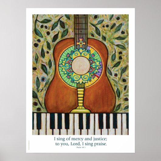 Psalm 101, Eucharist und Musikposter Poster (Vorne)