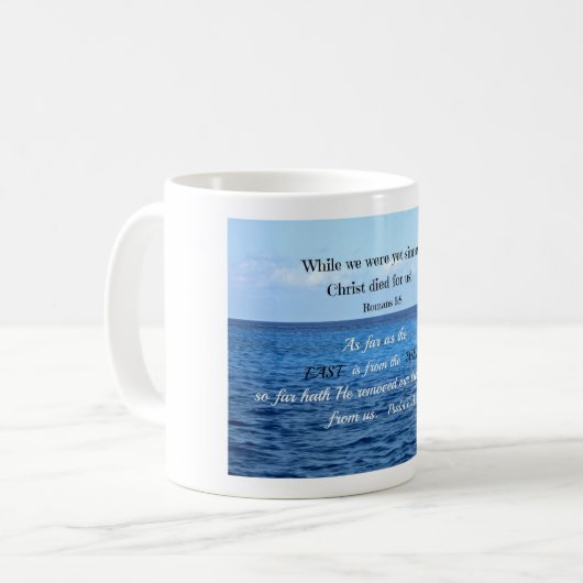 Psalm 103:12 kaffeetasse (Vorderseite Links)