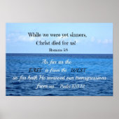 Psalm 103:12 poster (Vorne)