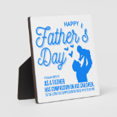 Psalm 103:13 Bibel zum christlichen Blauen Vater Fotoplatte (Vorderseite)