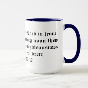 Psalm 103:17 Barmherzigkeit des Herrn... für Kind Tasse