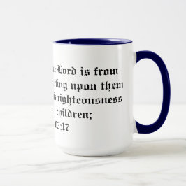 Psalm 103:17 Barmherzigkeit des Herrn... für Kinde Tasse