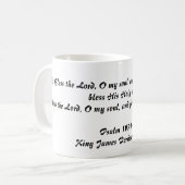 Psalm-103:1 - 2 (König James Version) Kaffeetasse (Vorderseite Links)