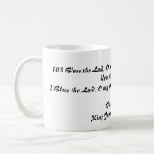Psalm-103:1 - 2 (König James Version) Kaffeetasse (Links)