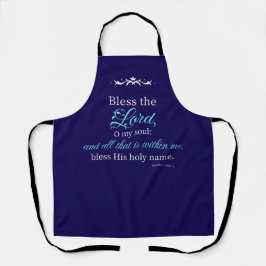 Psalm 103:1 Bible Verse Custom Christian Apron  Schürze