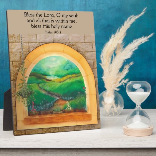 Psalm 103:1 Tafel Fotoplatte (Seite)