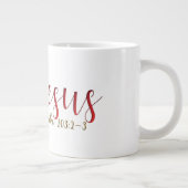 PSALM 103:2-3 Jumbo-Tasse (Rechts)