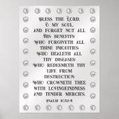 Psalm 103:2-4 poster (Vorne)