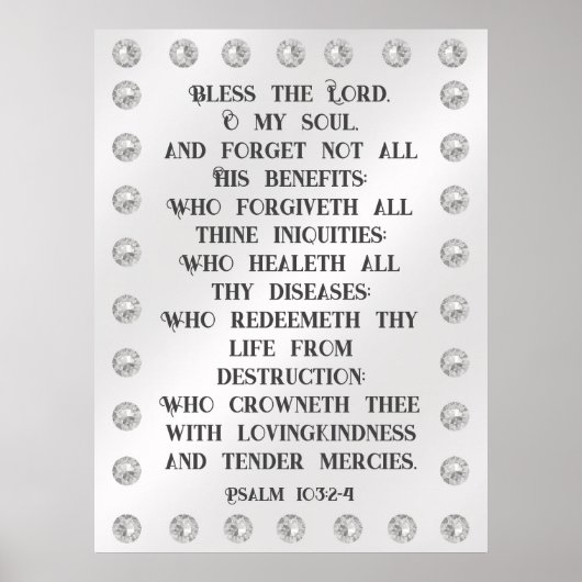 Psalm 103:2-4 poster (Vorne)