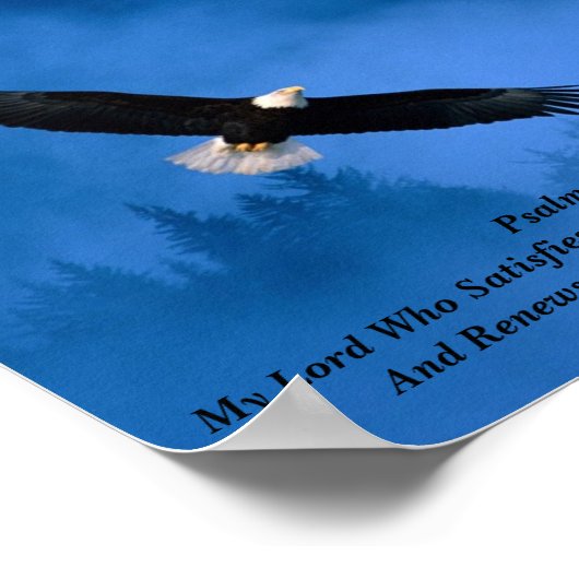 Psalm 103:5 poster (Ecke)