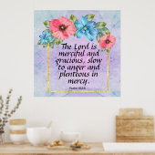 Psalm 103:8 poster (Küche)