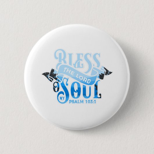 Psalm 103 Christliches Design Button (Vorderseite)
