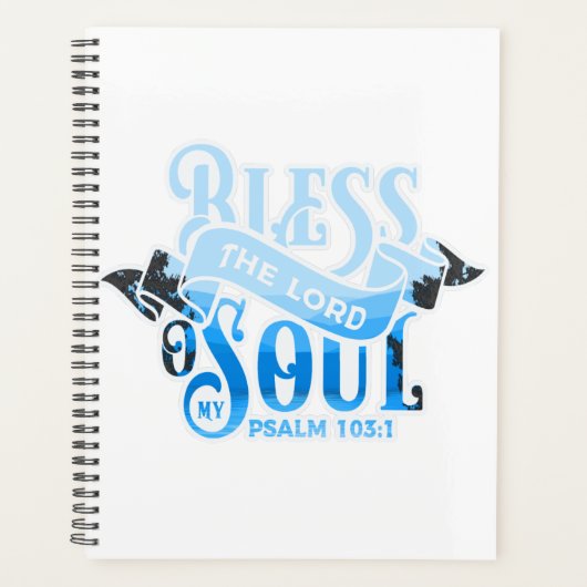 Psalm 103 Christliches Design Planer (Vorderseite)