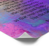 Psalm 103 Segen der Herr Poster (Ecke)