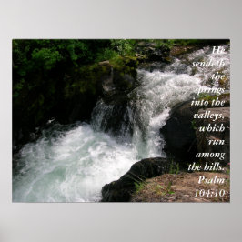 Psalm 104:10 Poster