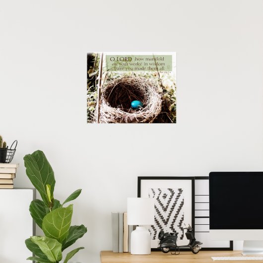 Psalm 104:24 poster (Heimbüro)