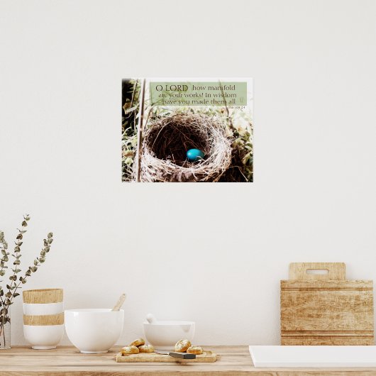 Psalm 104:24 poster (Küche)