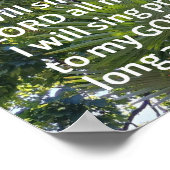Psalm 104:33 Ich will dem Herrn singen Poster (Ecke)