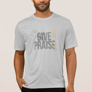 Psalm 105:1 Christlicher T - Shirt - "Gebt Lob"