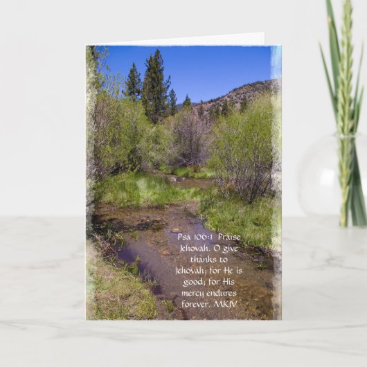 Psalm 106:1 Encouragement Card Karte (Vorderseite)