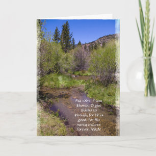 Psalm 106:1 Encouragement Card Karte