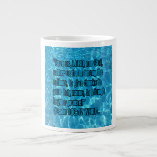 Psalm 106:47 WEBU Mug Jumbo-Tasse