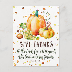 Psalm 107:1, Dankeschön-Postkarte Postkarte