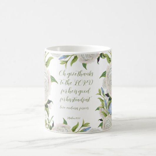Psalm 107:1 kaffeetasse (Mittel)