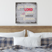 Psalm 107:1 leinwanddruck (Insitu (Schlafzimmer))