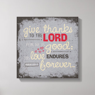 Psalm 107:1 leinwanddruck