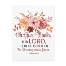 Psalm 107:1 Oh, gib dem Sturz von Lord Floral