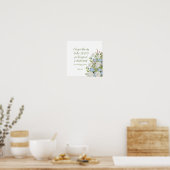 Psalm 107:1 poster (Küche)